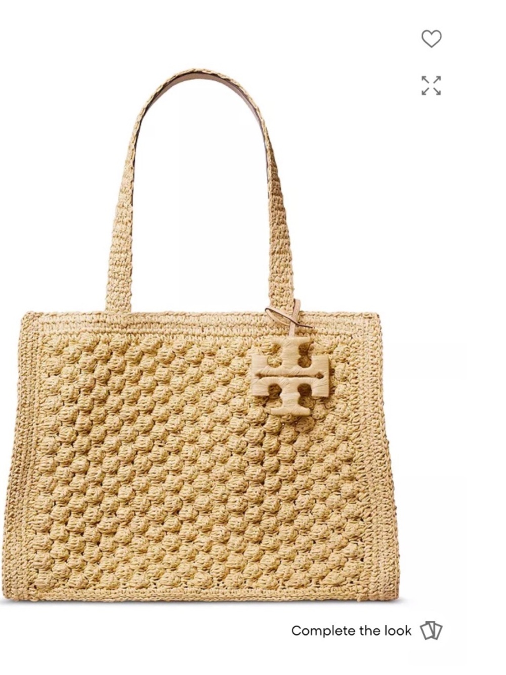 Tory Burch Ella Hand-Crocheted Popcom Large Tote - New Never Used